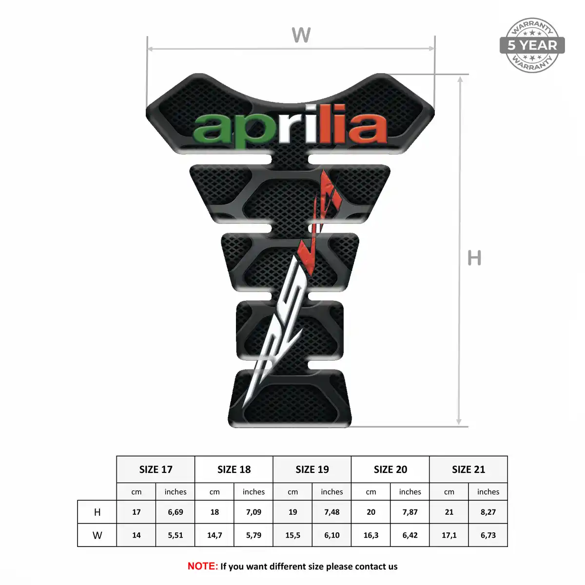 Aprilia Tank Fuse Guard Motorbike Refined Design