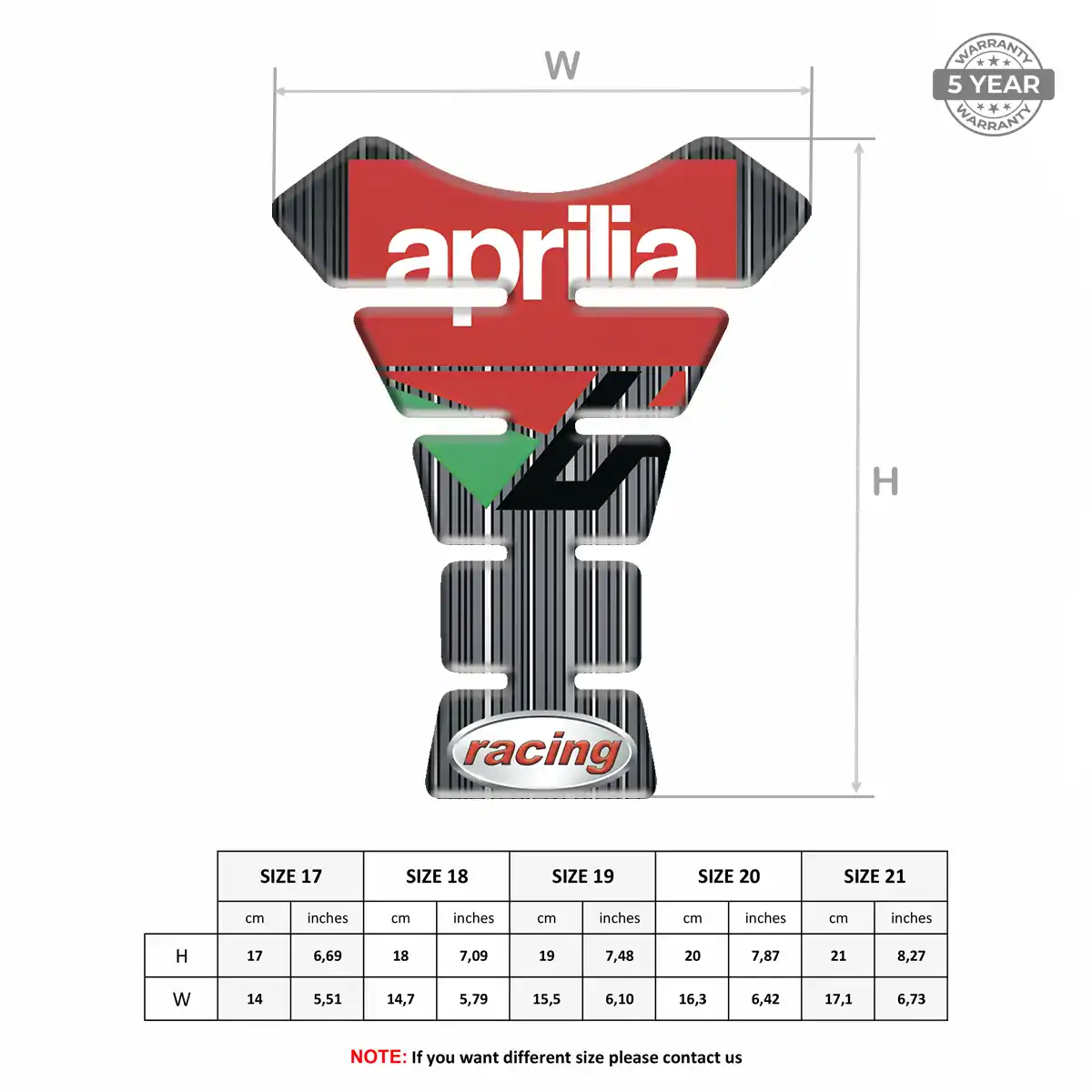 Aprilia Tank Fuse Guard Motorcycle Prime Quality