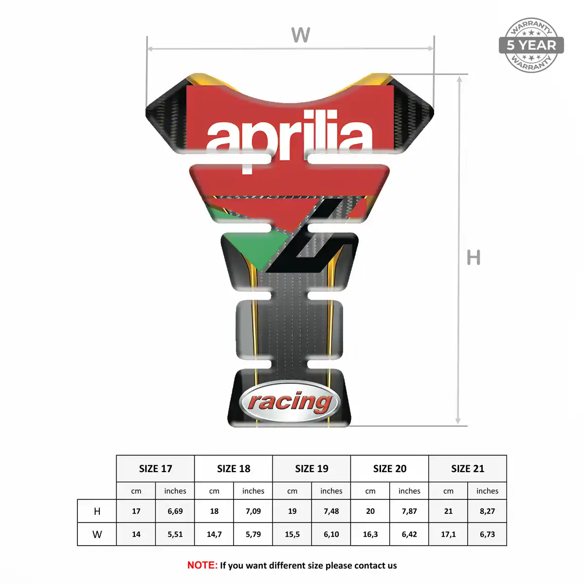 Aprilia Tank Fuse Guard Noble Edition