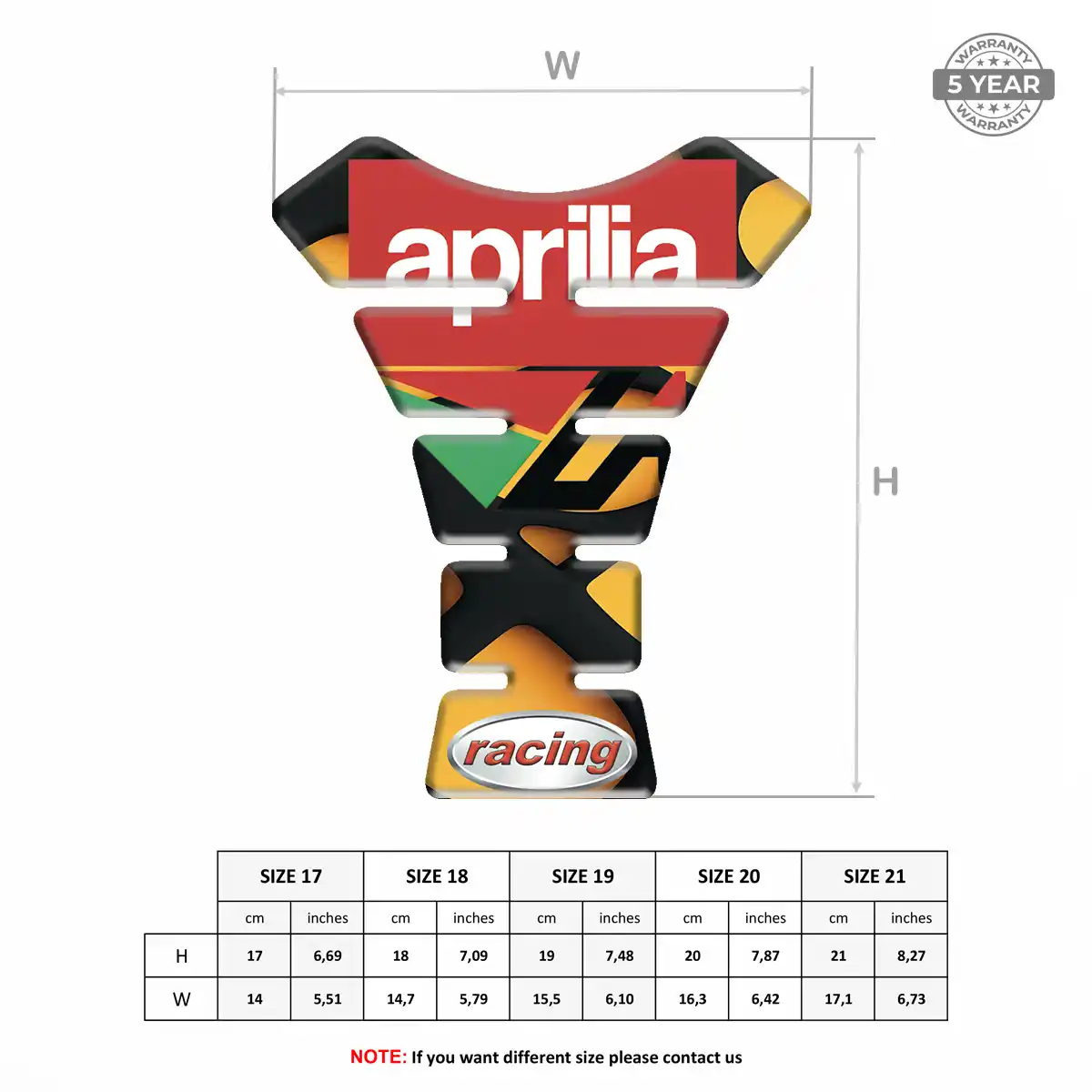 Aprilia Tank Fuse Guard Opulent Line
