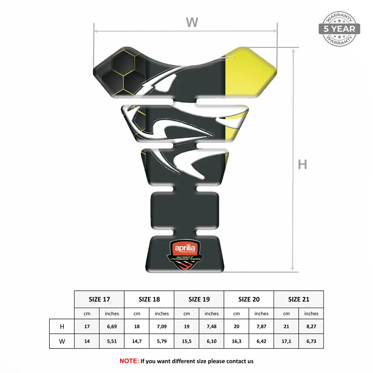 Aprilia Tank Fuse Guard Prestige Line
