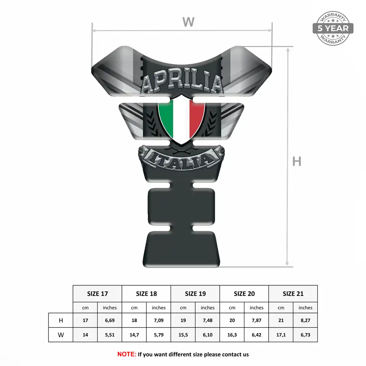 Aprilia Tank Fuse Guard Signature Grade
