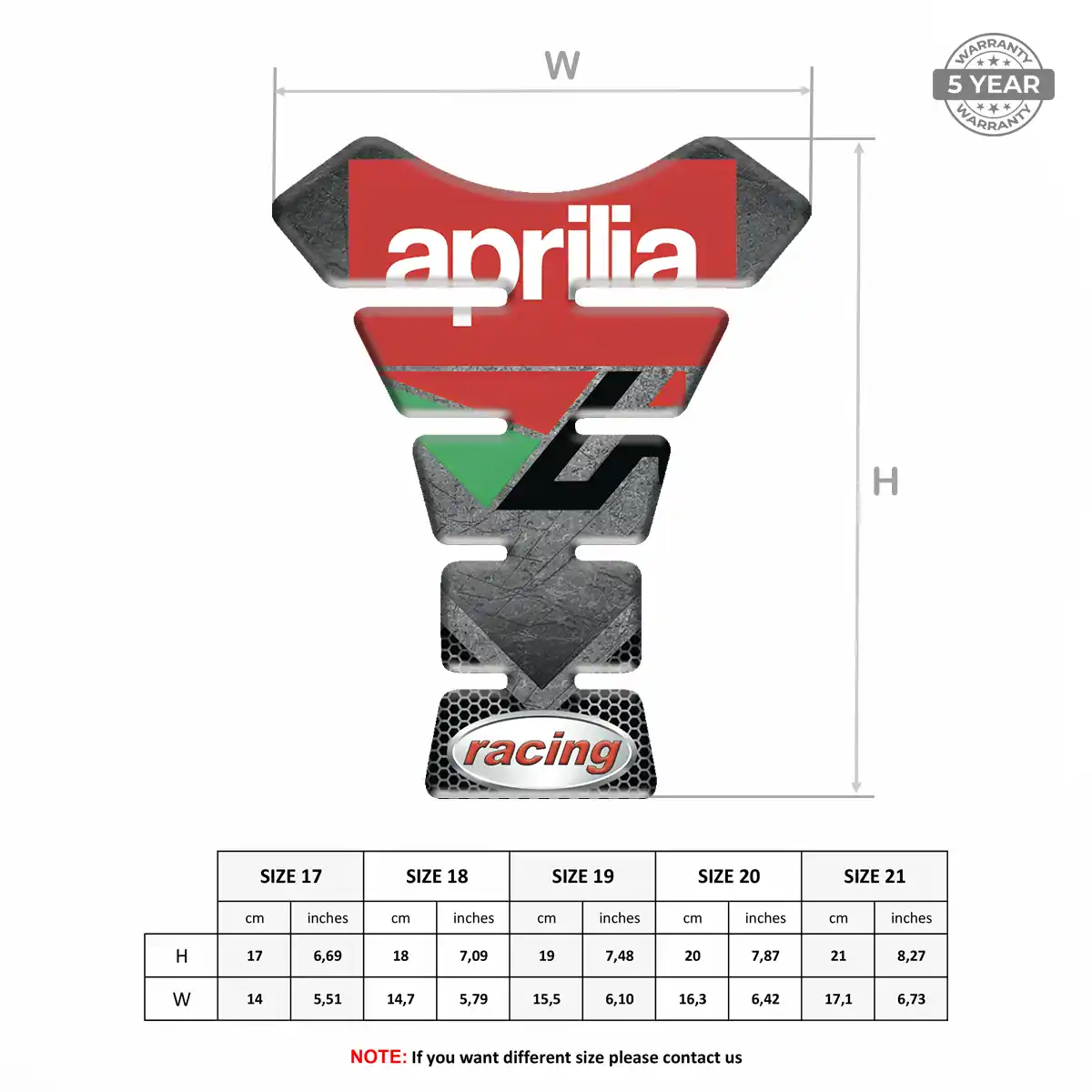 Aprilia Tank Fuse Guard Sleek Style