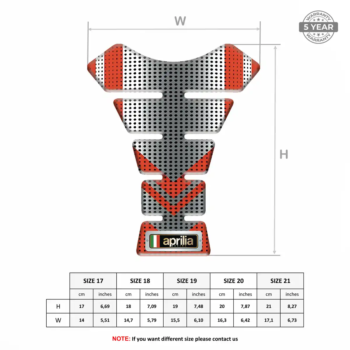 Aprilia Tank Fuse Guard Superior Craft