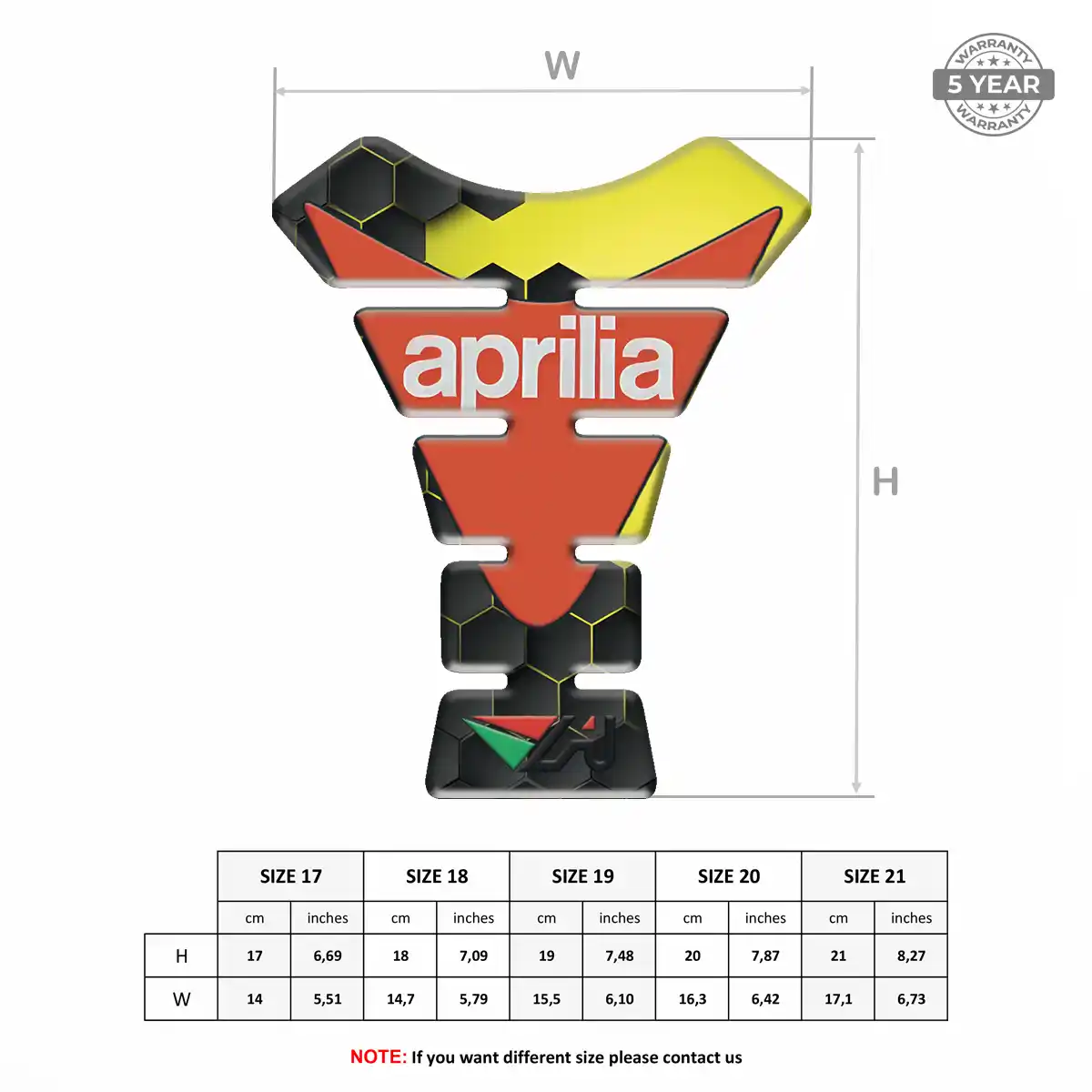 Aprilia Tank Fuse Motorbike Prime Quality