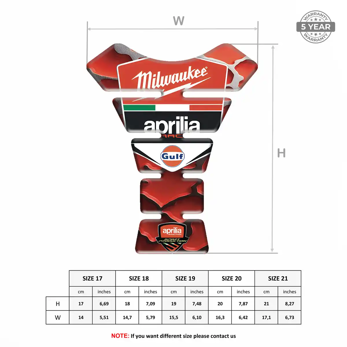Aprilia Tank Fuse Motorcycle Superior Craft