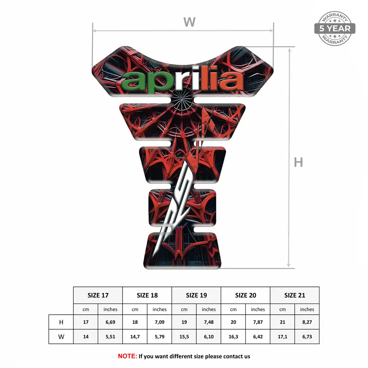 Aprilia Tank Fuse Noble Edition