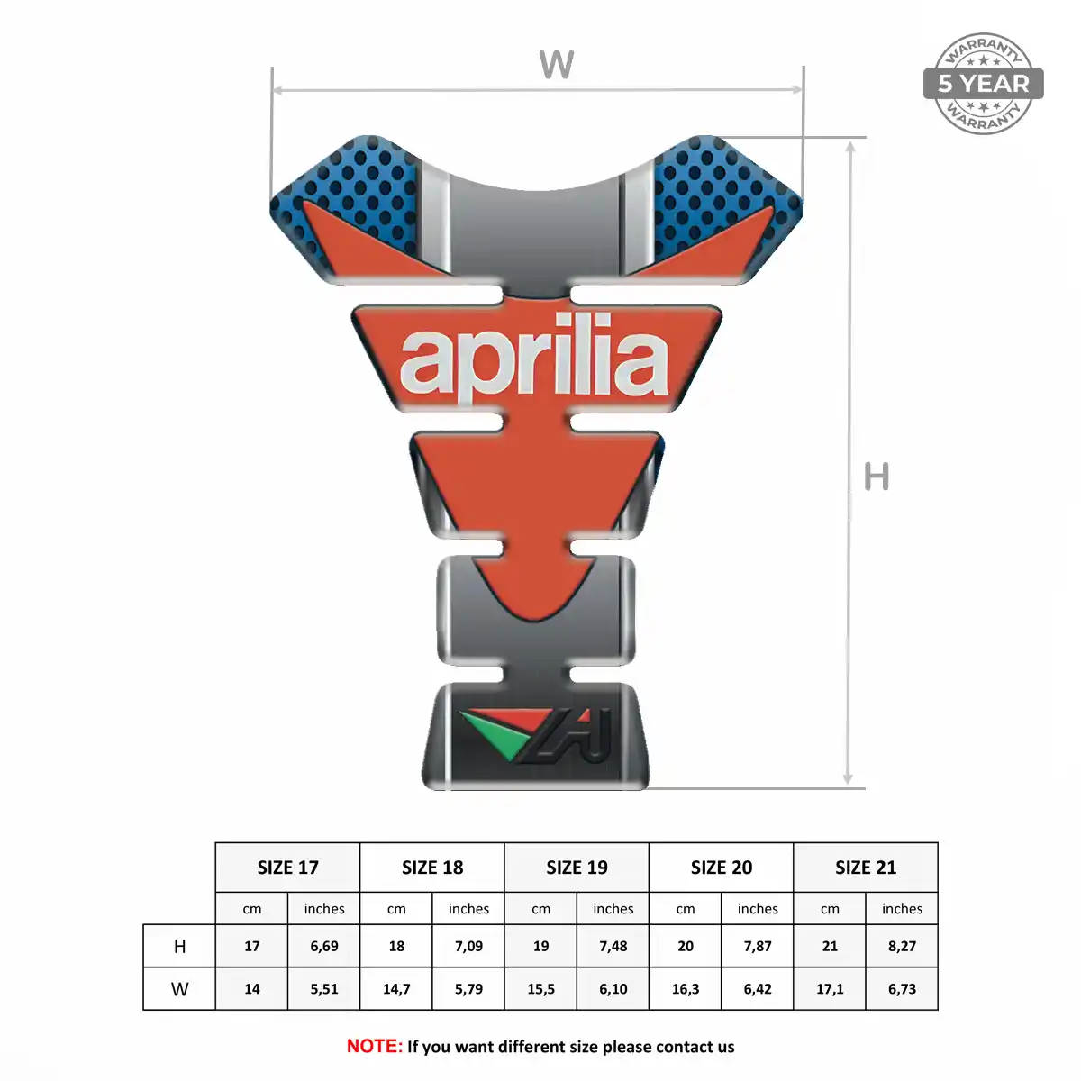 Aprilia Tank Fuse Pad Deluxe Edition