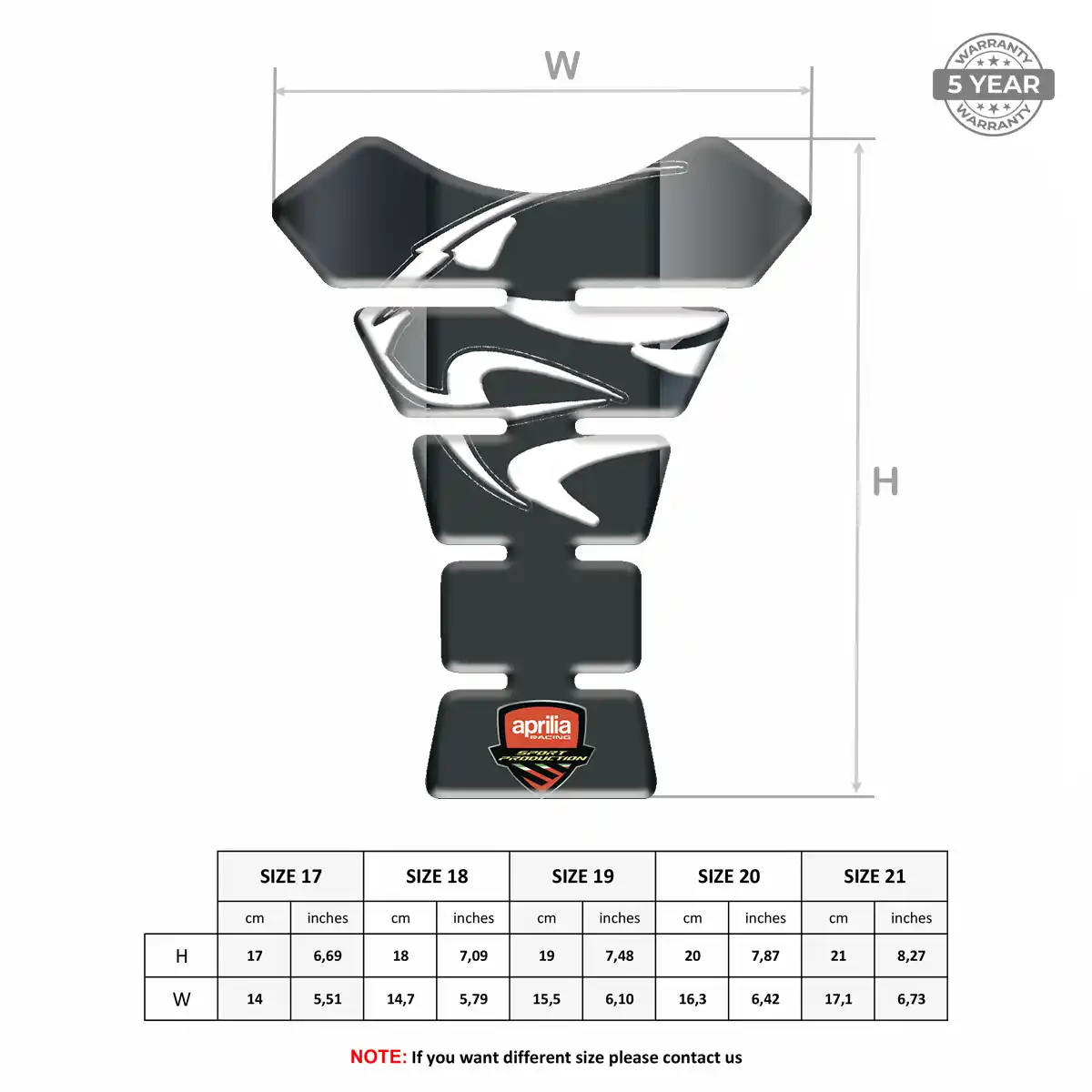 Aprilia Tank Fuse Pad Elite Edition