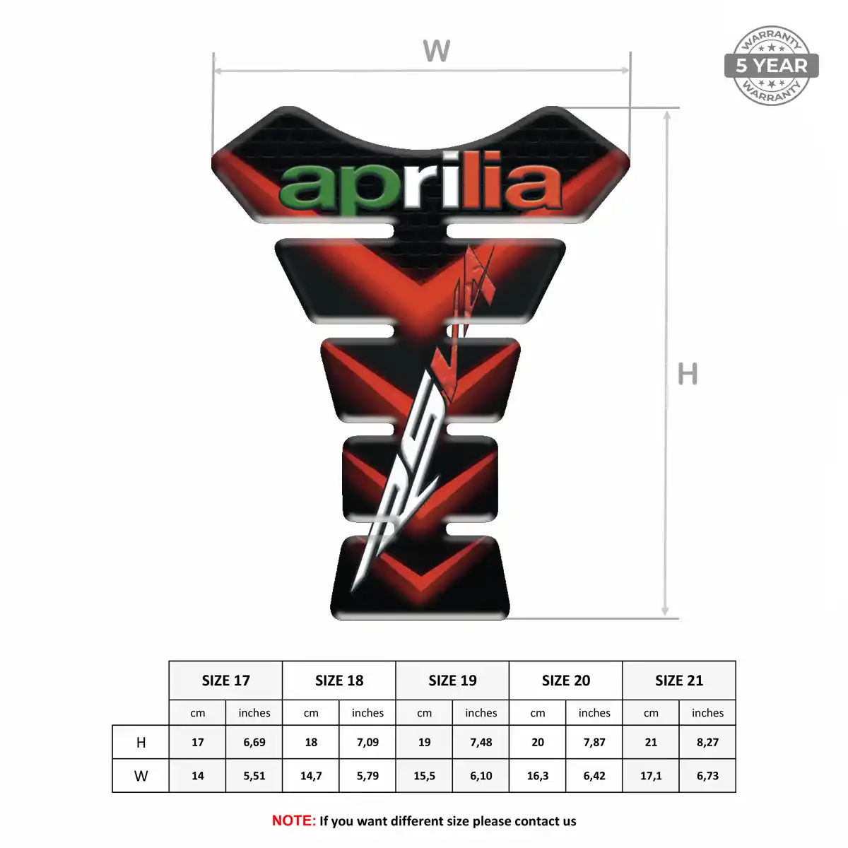 Aprilia Tank Fuse Pad Motorcycle Prime Quality