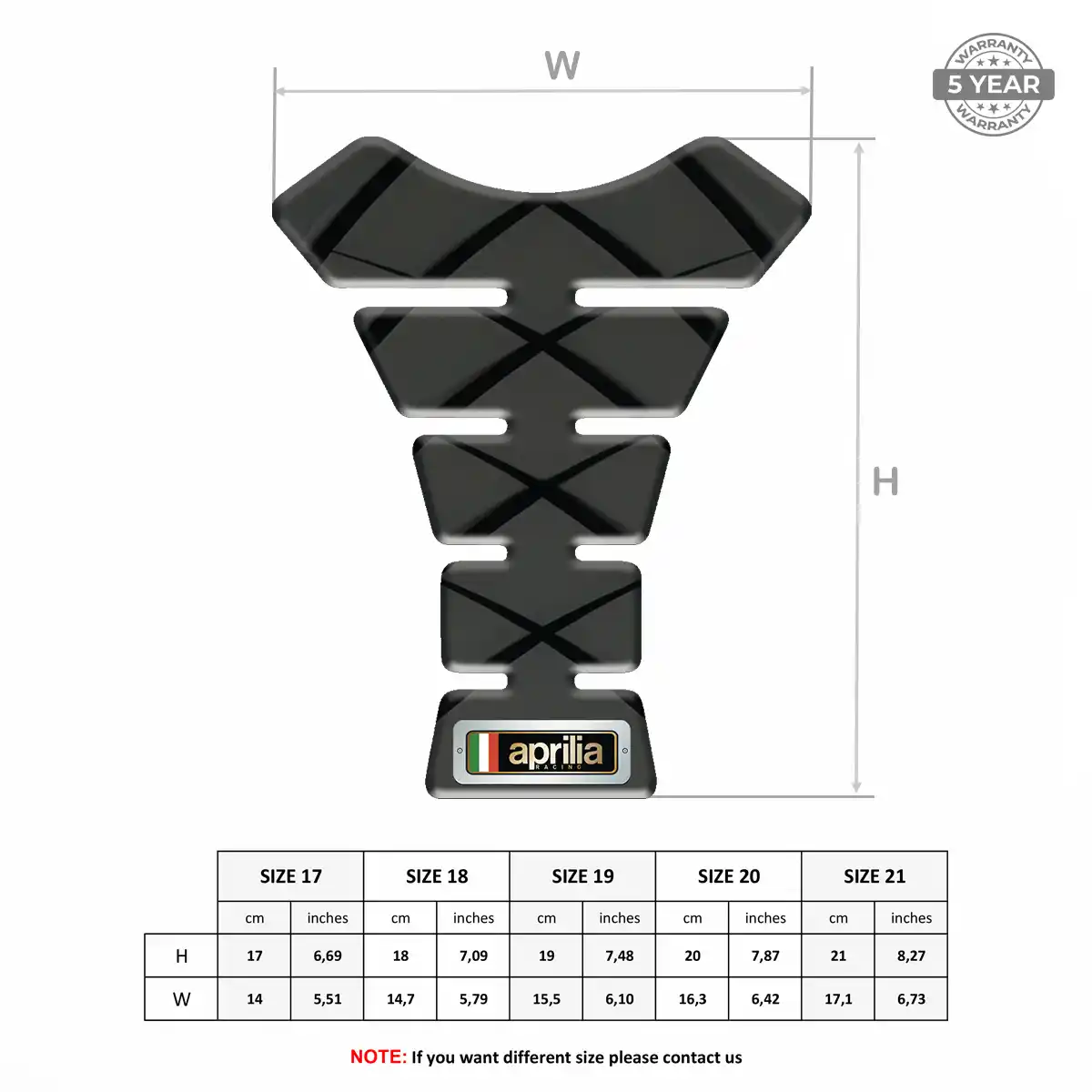 Aprilia Tank Fuse Pad Prime Quality
