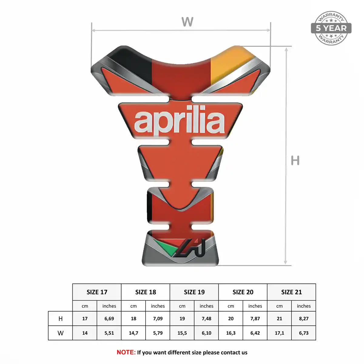 Aprilia Tank Fuse Pad Signature Grade