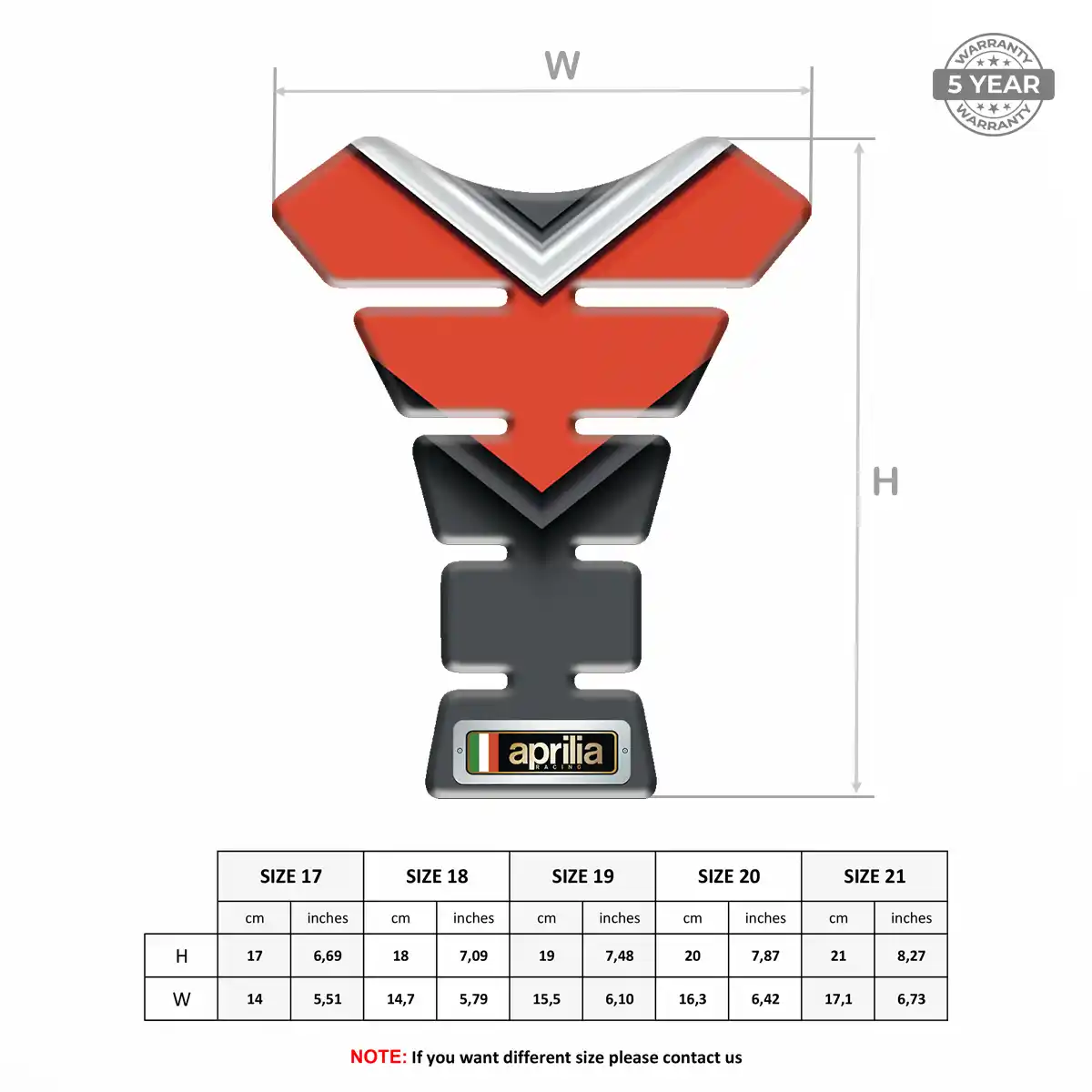 Aprilia Tank Fuse Pads Elite Edition