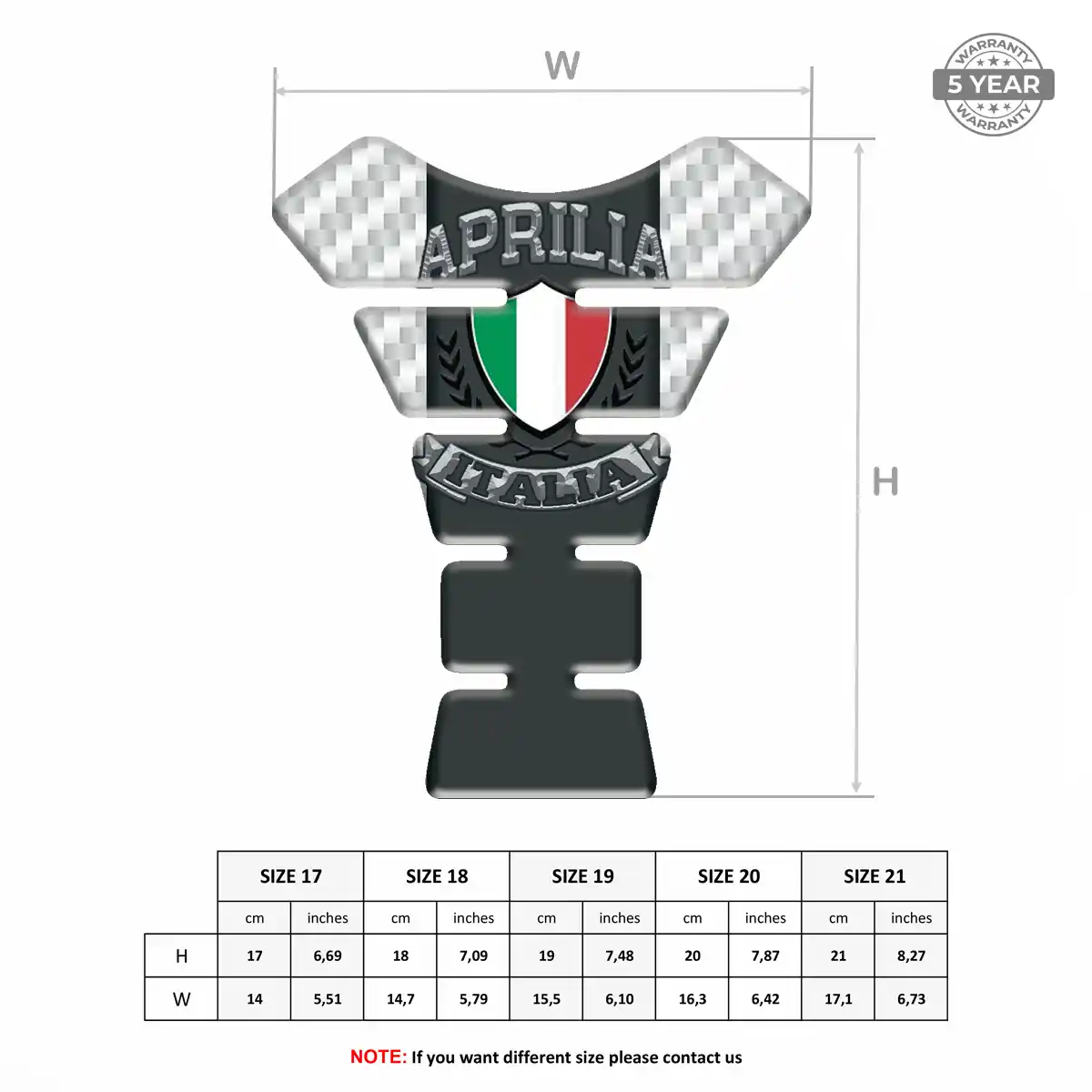 Aprilia Tank Fuse Pads Motorbike Refined Design