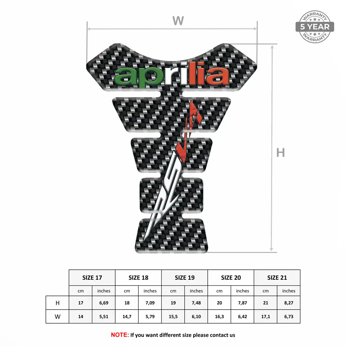 Aprilia Tank Fuse Pads Superior Craft