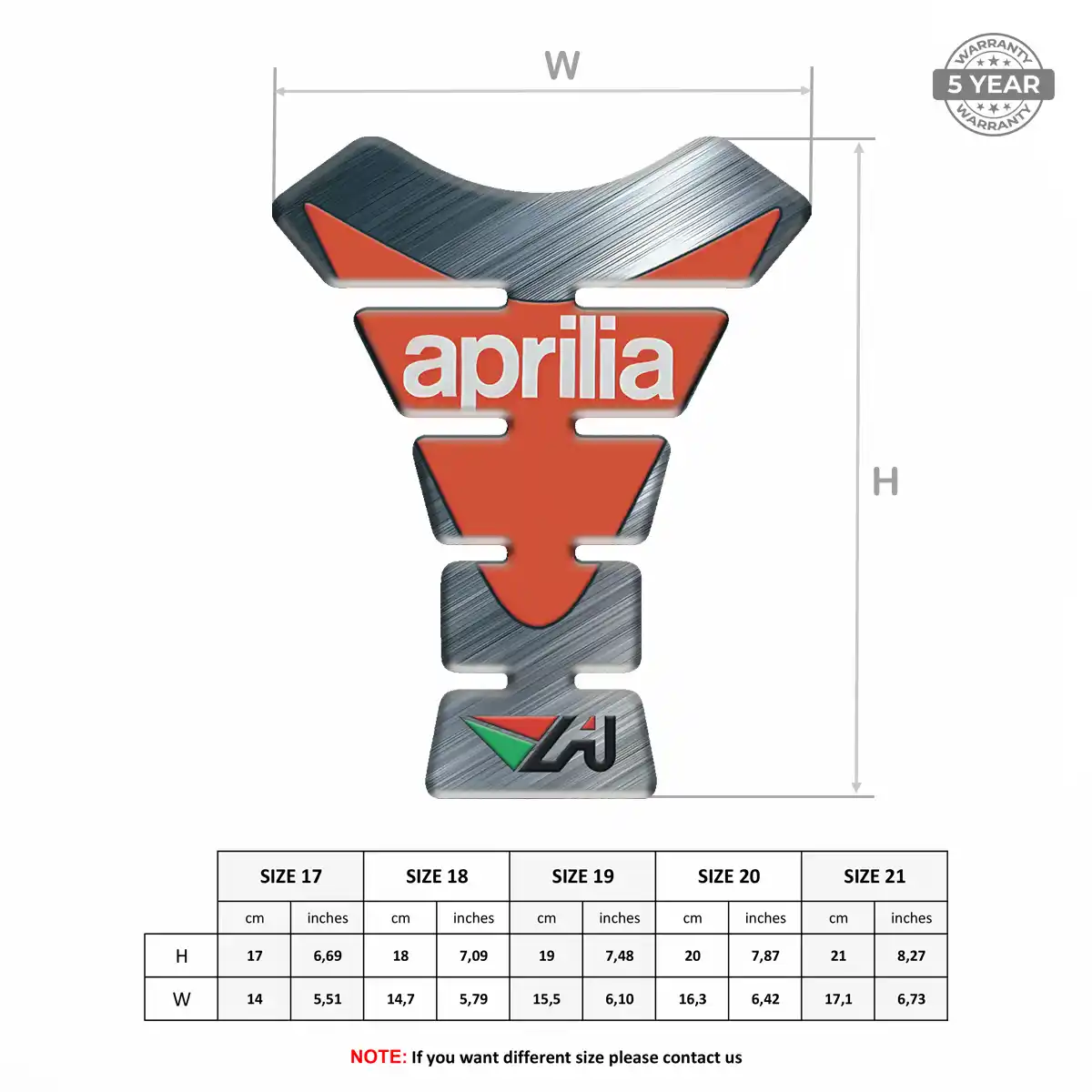 Aprilia Tank Fuse Prime Quality