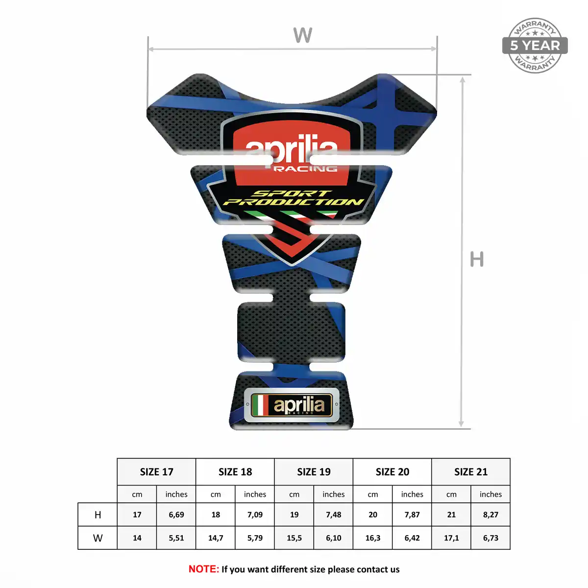 Aprilia Tank Fuse Protector Deluxe Edition
