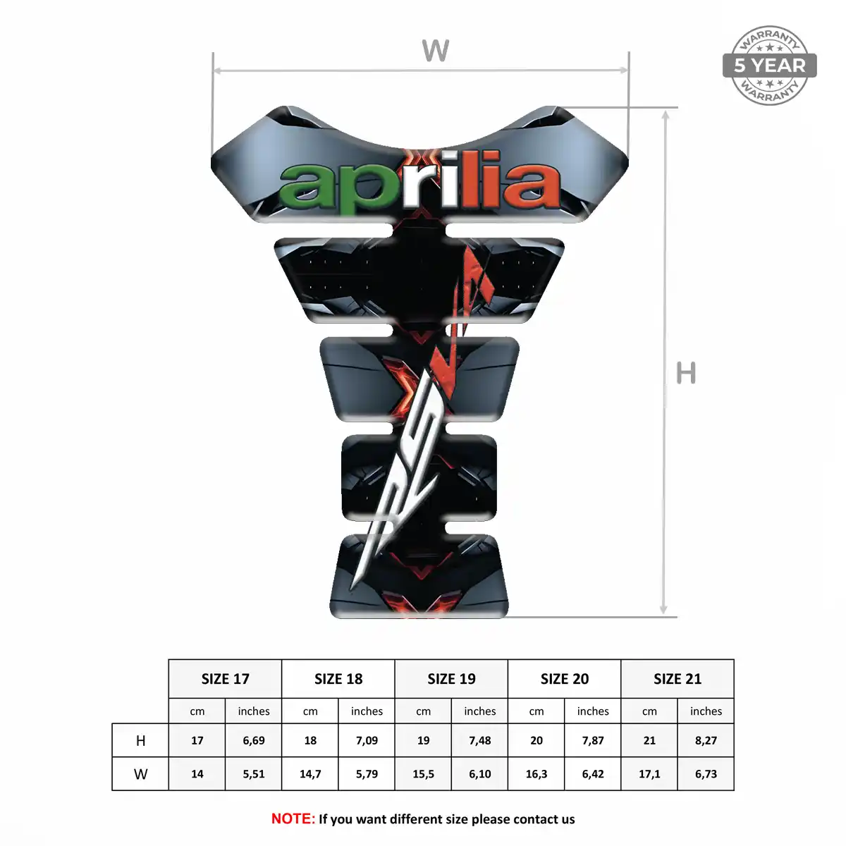 Aprilia Tank Fuse Protector Elite Edition