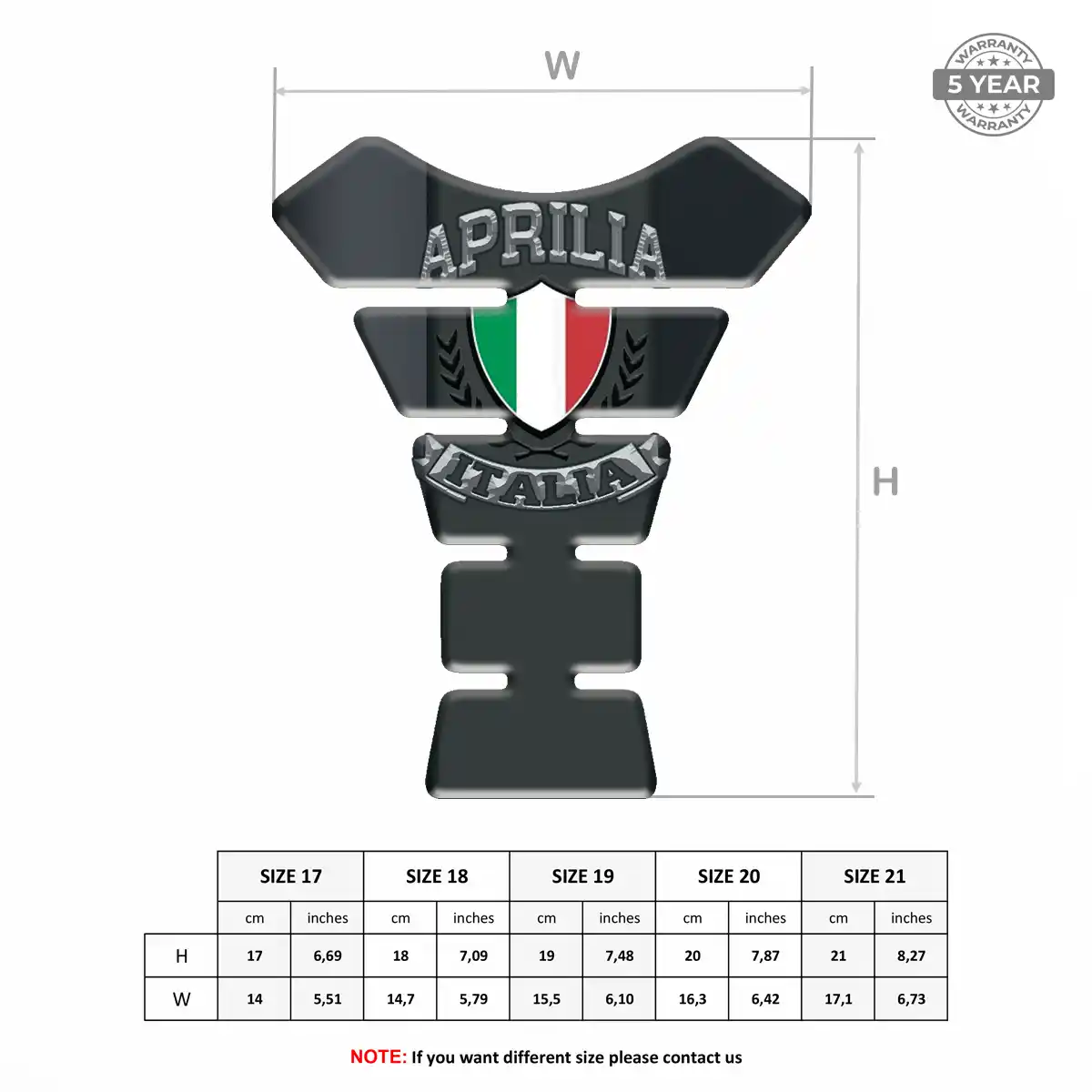 Aprilia Tank Fuse Protector Motorcycle Exclusive Series