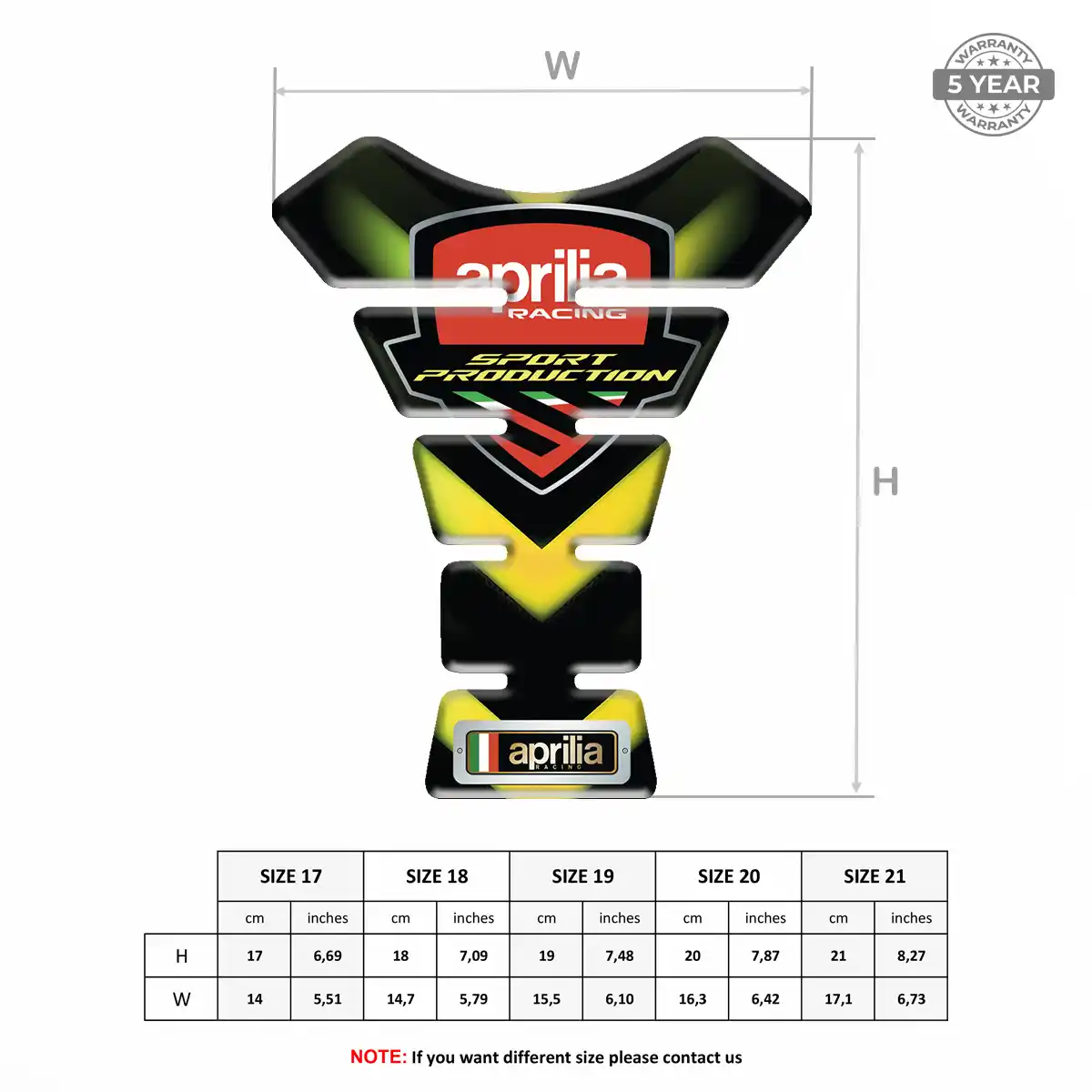 Aprilia Tank Fuse Protector Motorcycle Prime Quality