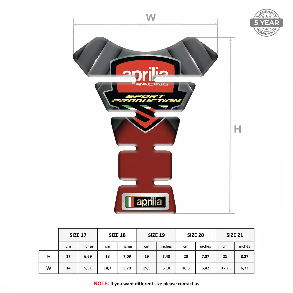Aprilia Tank Fuse Protector Motorcycle Refined Design