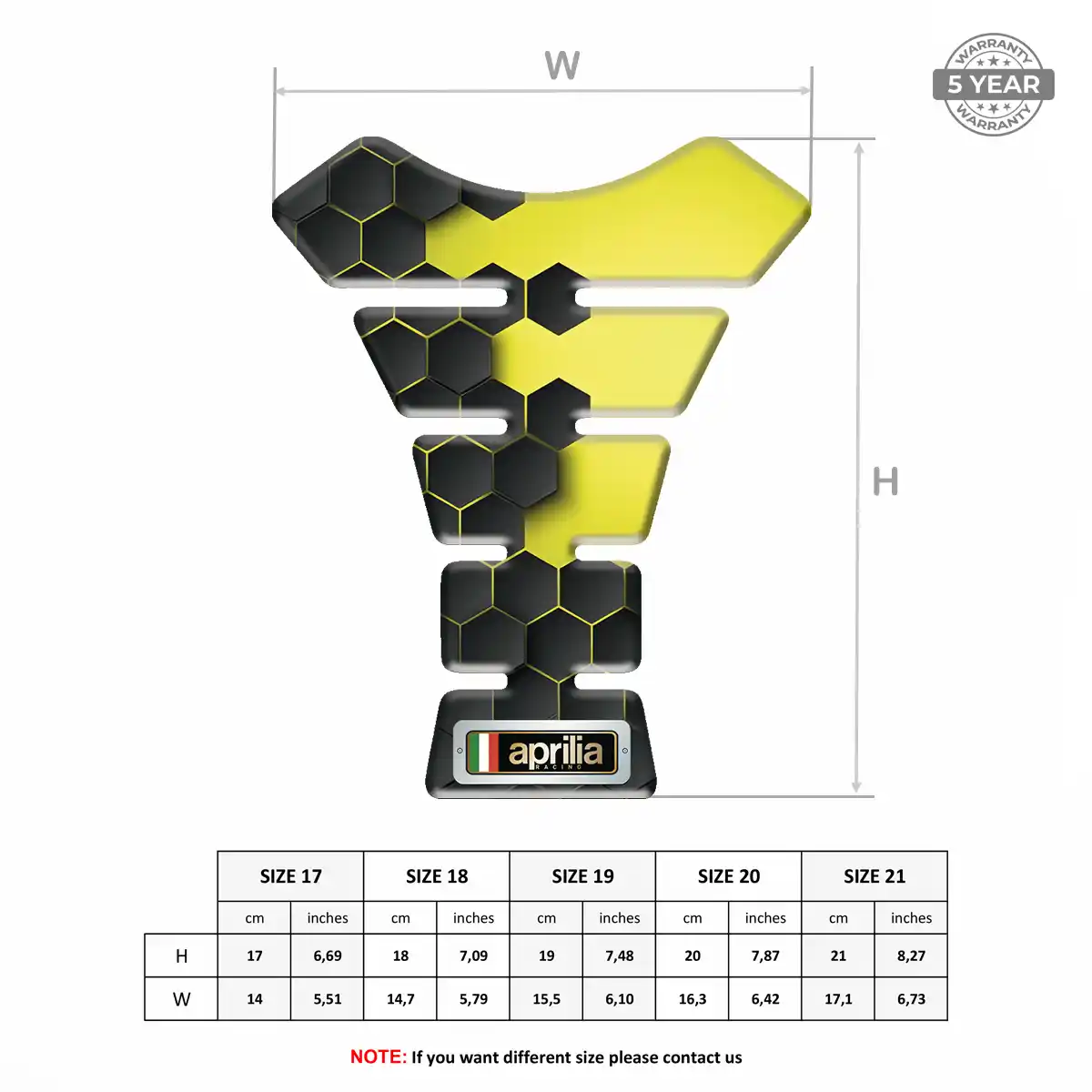Aprilia Tank Fuse Protector Noble Edition