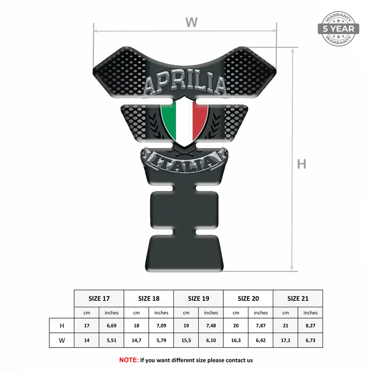 Aprilia Tank Fuse Protector Prestige Line
