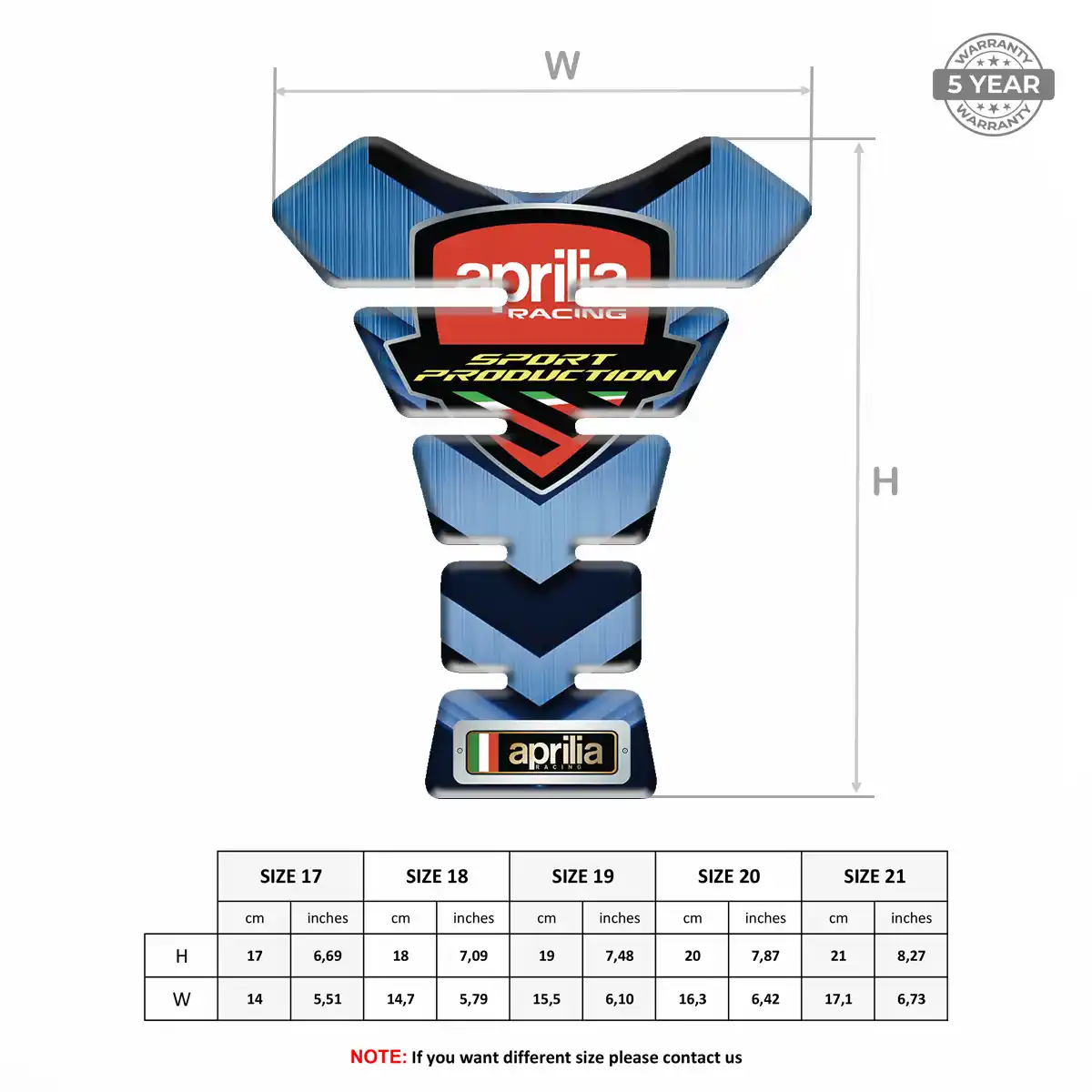 Aprilia Tank Fuse Protector Signature Grade