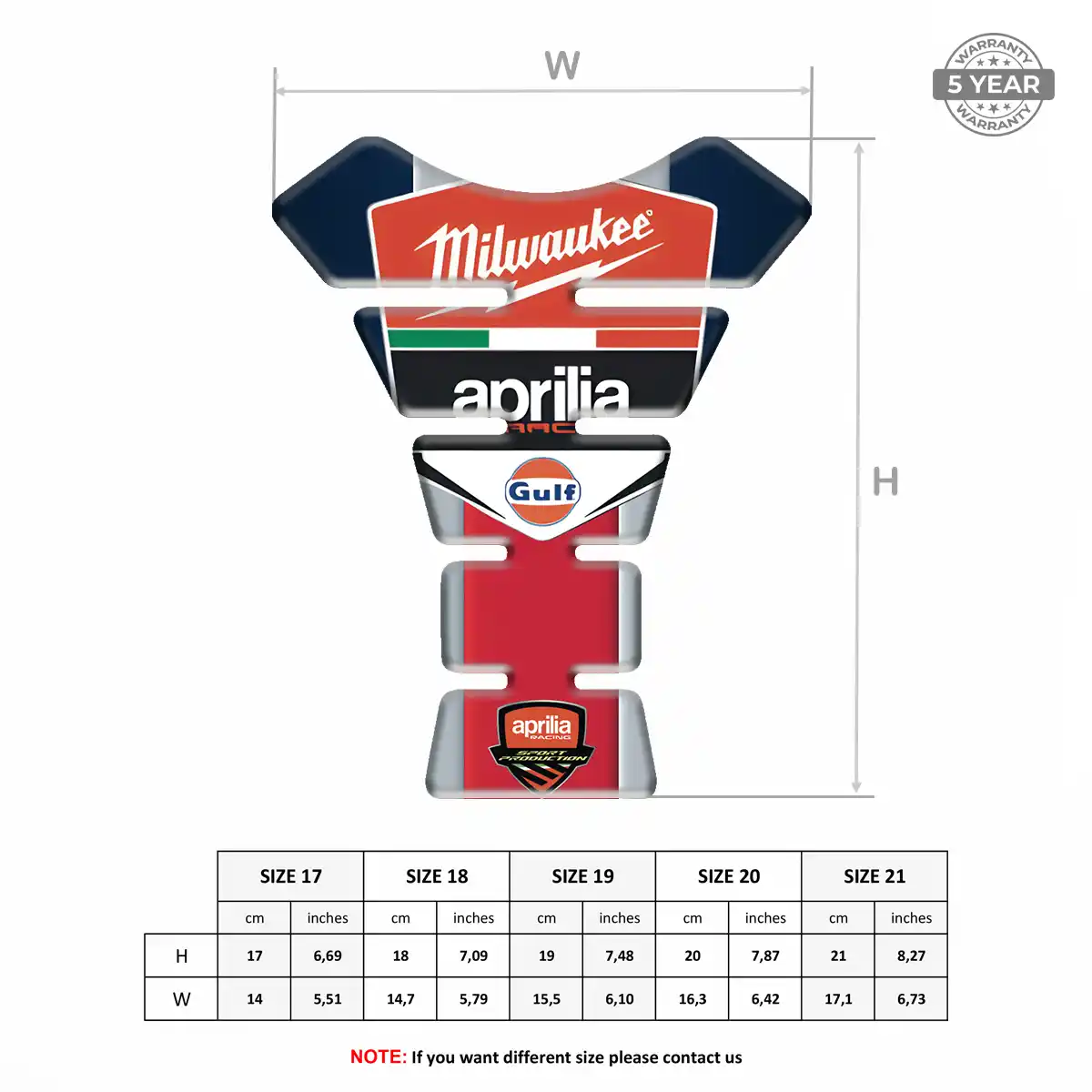 Aprilia Tank Fuse Signature Grade