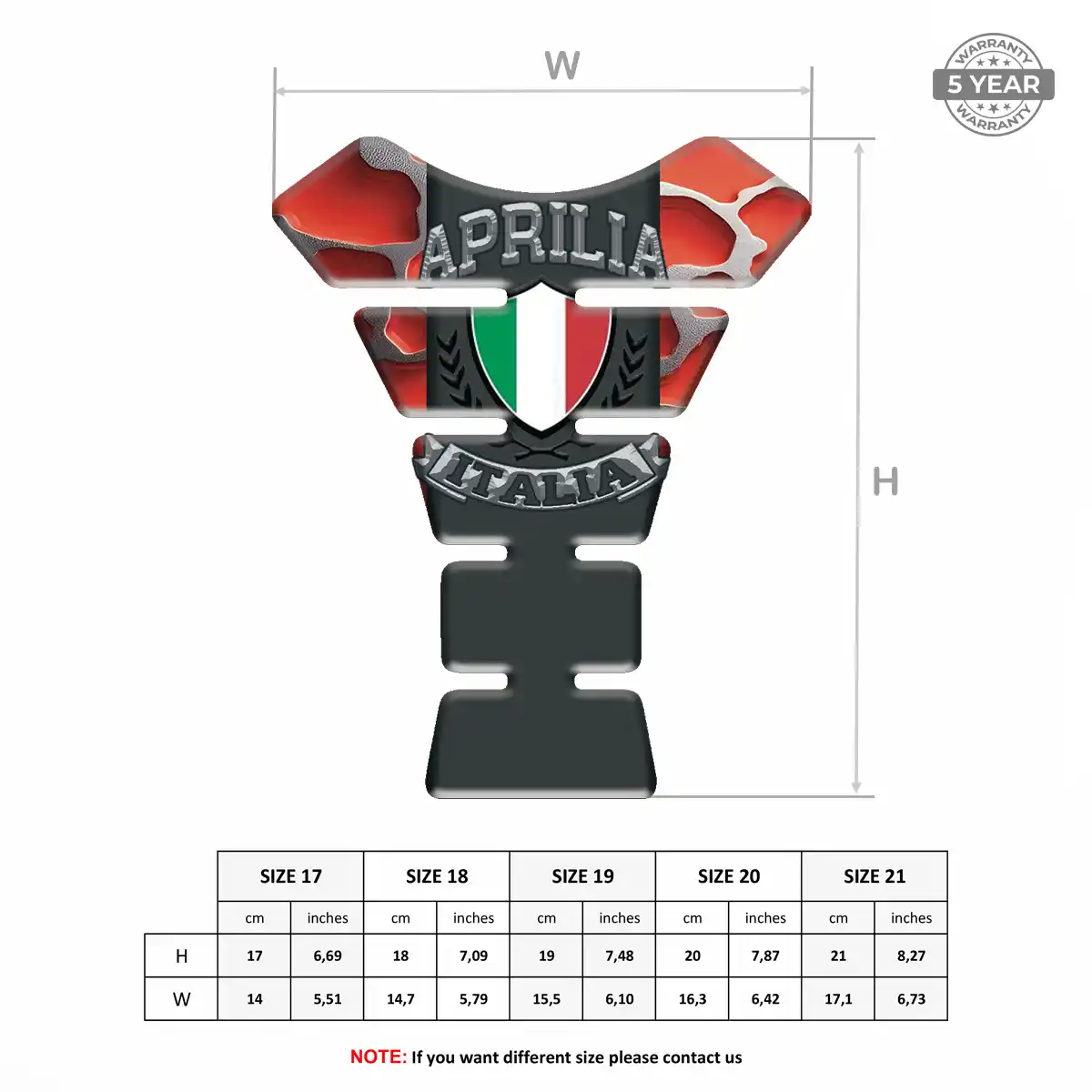 Aprilia Tank Fuse Sleek Style
