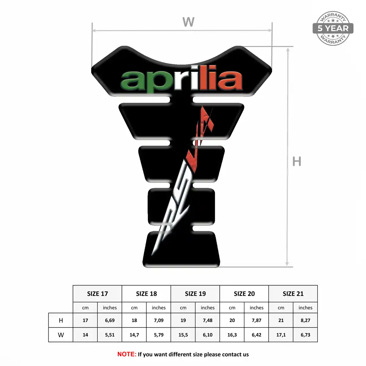 Aprilia Tank Guard Elite Edition
