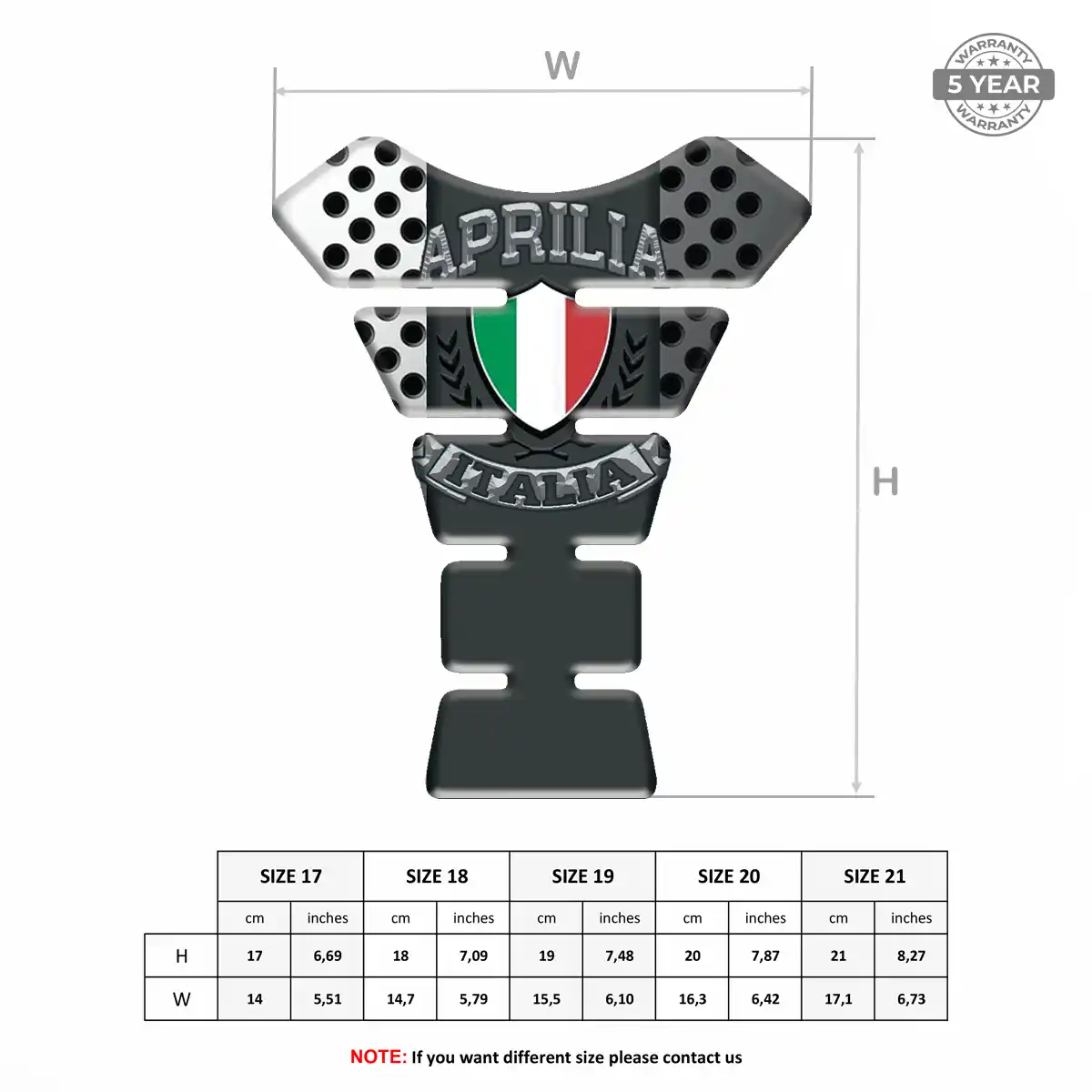 Aprilia Tank Guard Fuse Motorbike Elite Edition