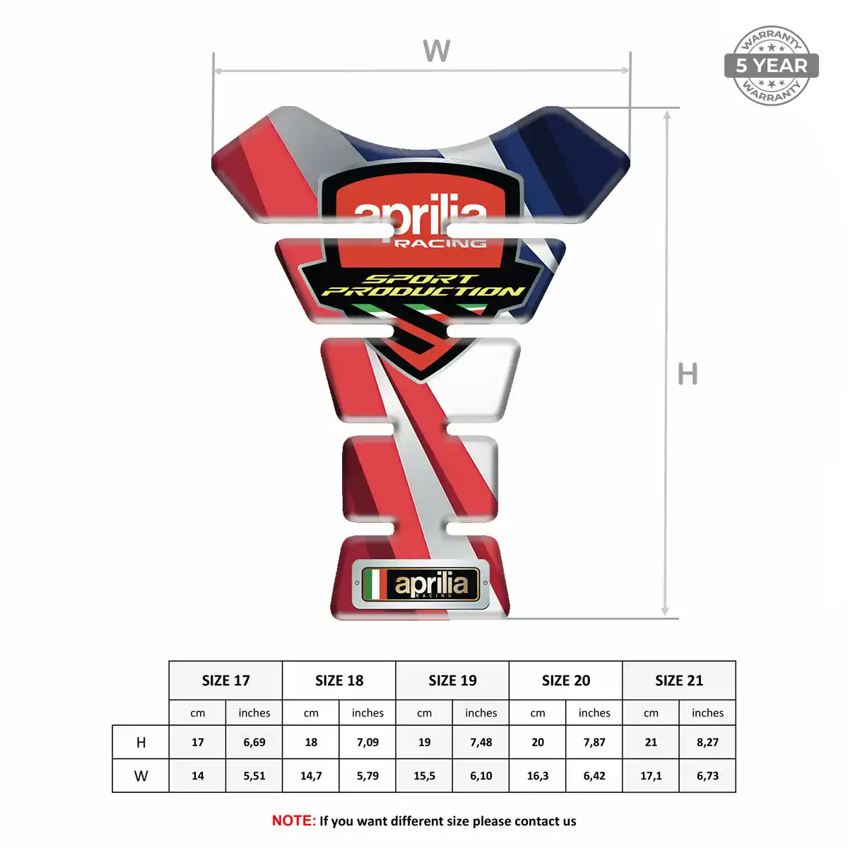 Aprilia Tank Guard Fuse Motorbike Prime Quality