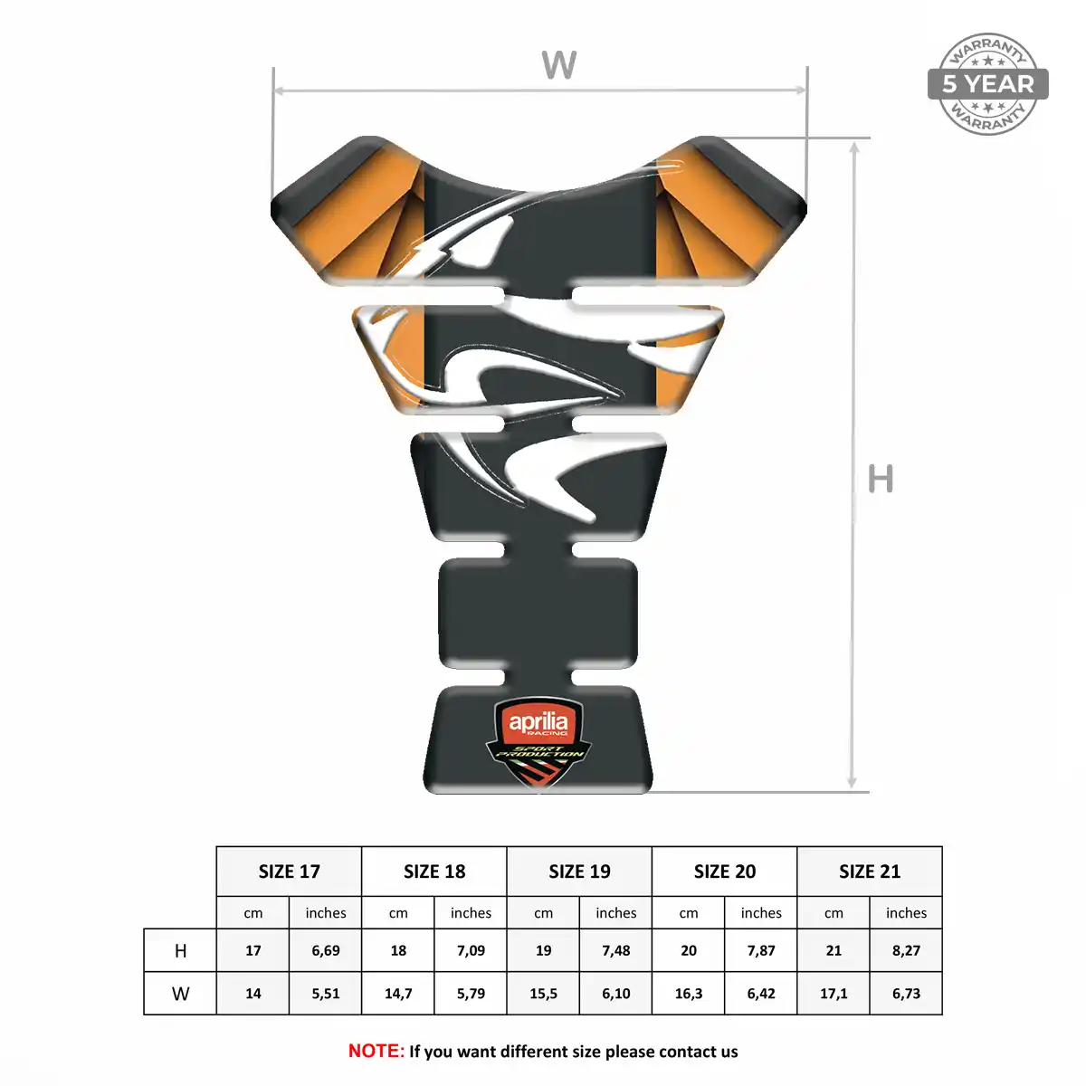 Aprilia Tank Guard Fuse Motorbike Refined Design