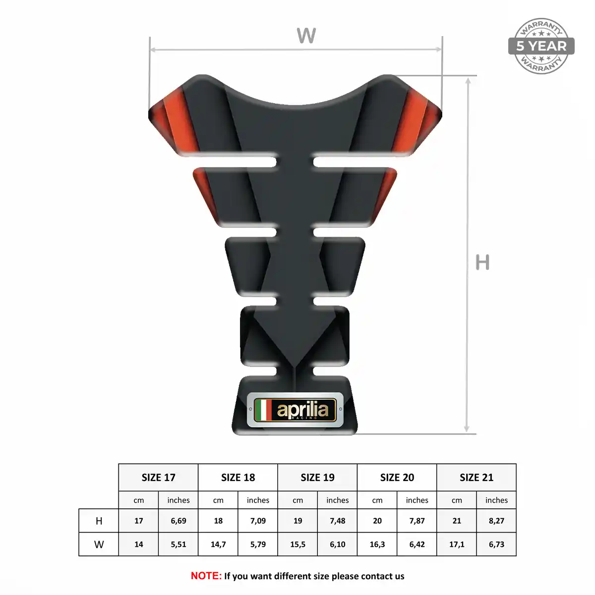 Aprilia Tank Guard Fuse Motorcycle Prime Quality