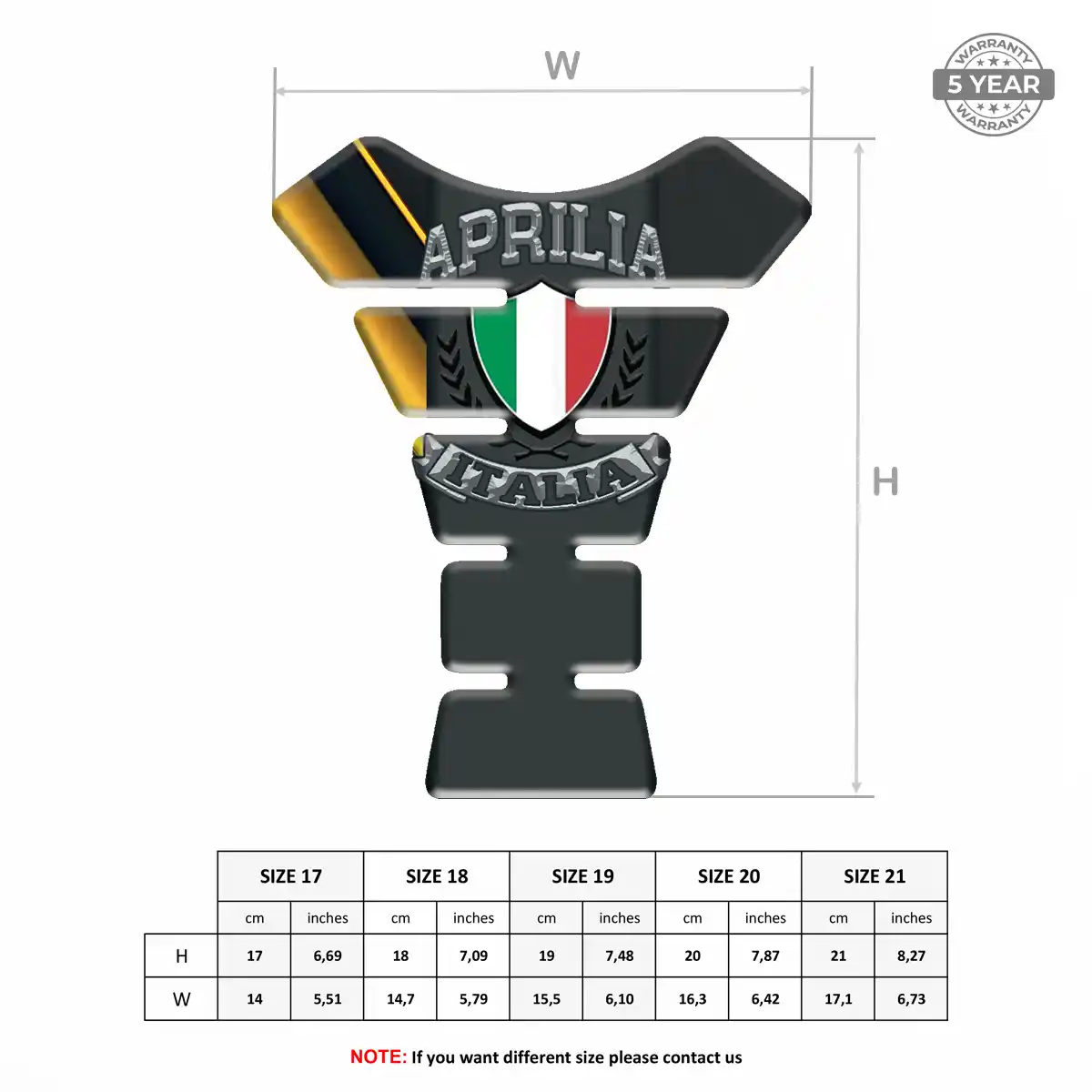Aprilia Tank Guard Fuse Prestige Line
