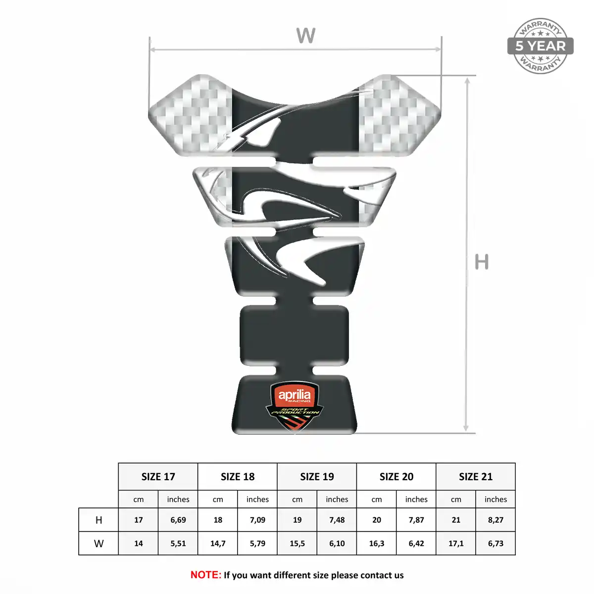 Aprilia Tank Guard Motorbike Elite Edition