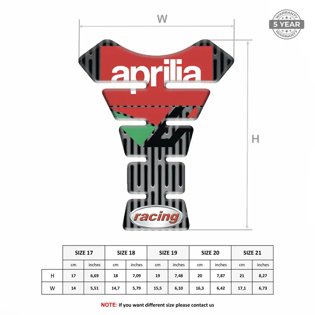 Aprilia Tank Guard Motorbike Prime Quality