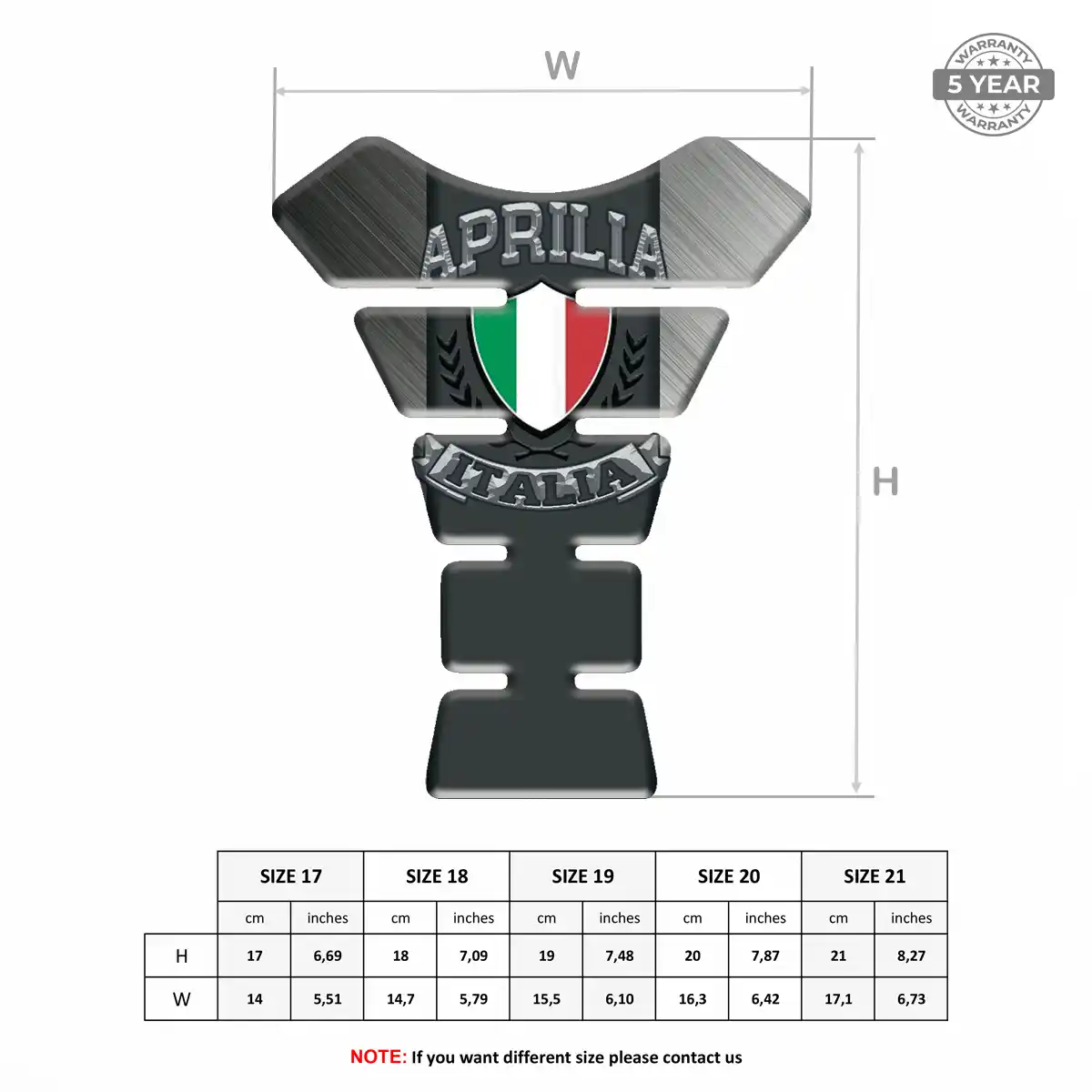Aprilia Tank Guard Motorbike Resin Elite