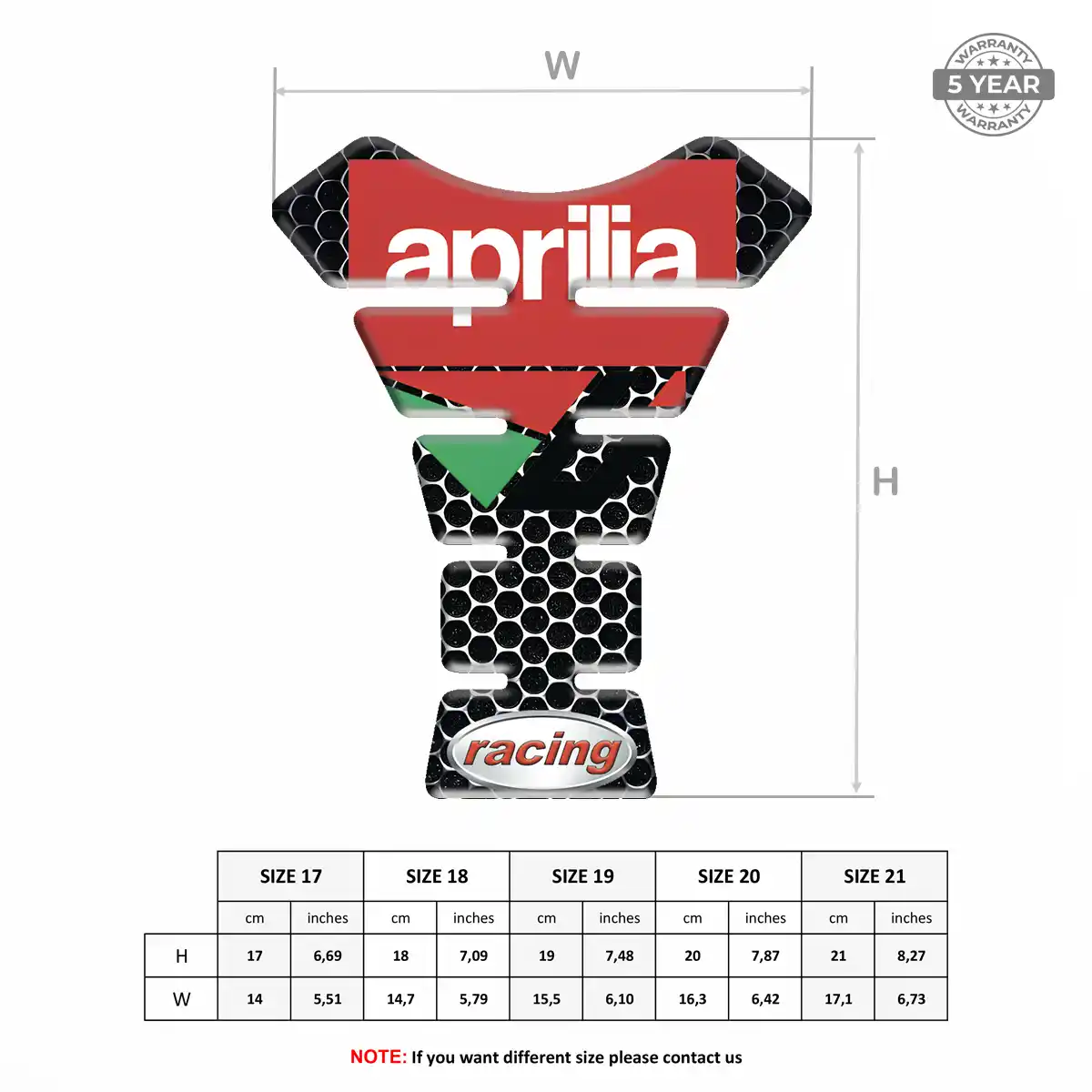 Aprilia Tank Guard Motorcycle Elite Edition
