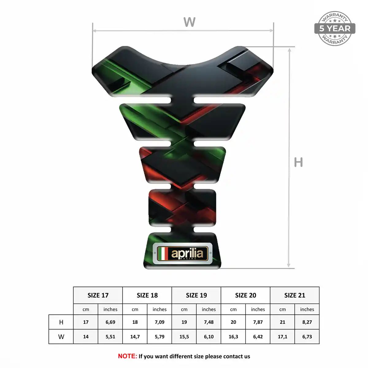 Aprilia Tank Guard Motorcycle Exclusive Series