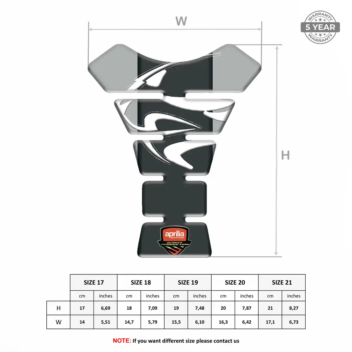 Aprilia Tank Guard Motorcycle Resin Elite
