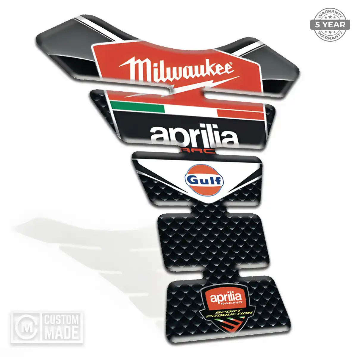 Aprilia Tank Guard Motorcycle Sleek Style