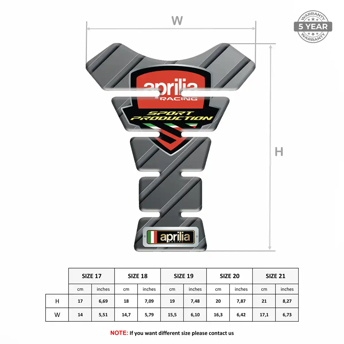 Aprilia Tank Guard Opulent Line