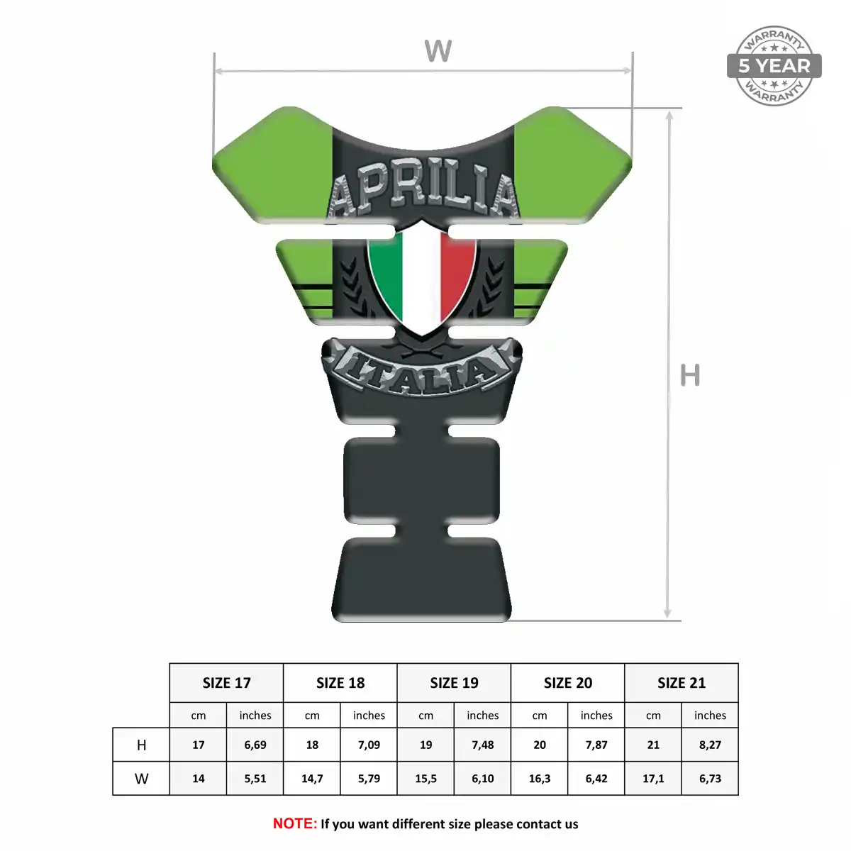 Aprilia Tank Guard Pad Noble Edition