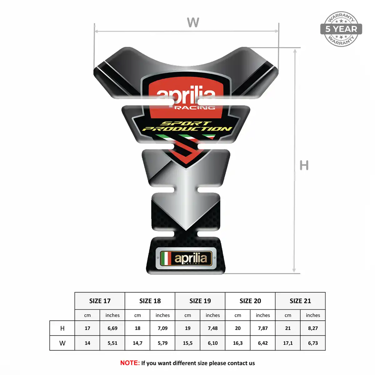 Aprilia Tank Guard Pads Motorbike Elite Edition
