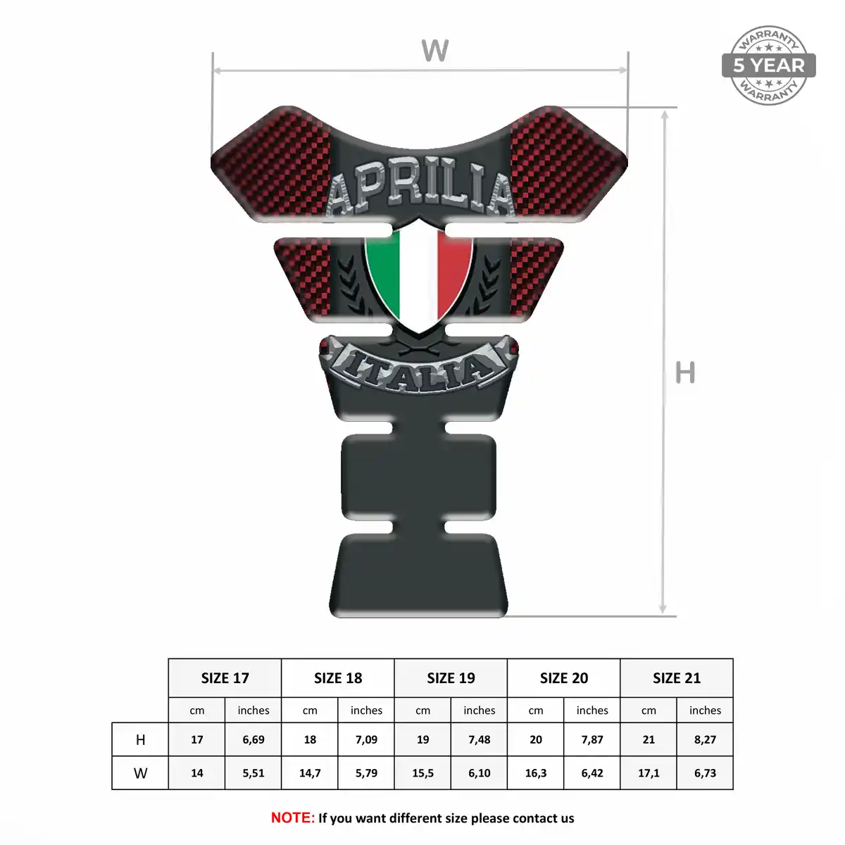 Aprilia Tank Guard Pads Motorbike Prime Quality