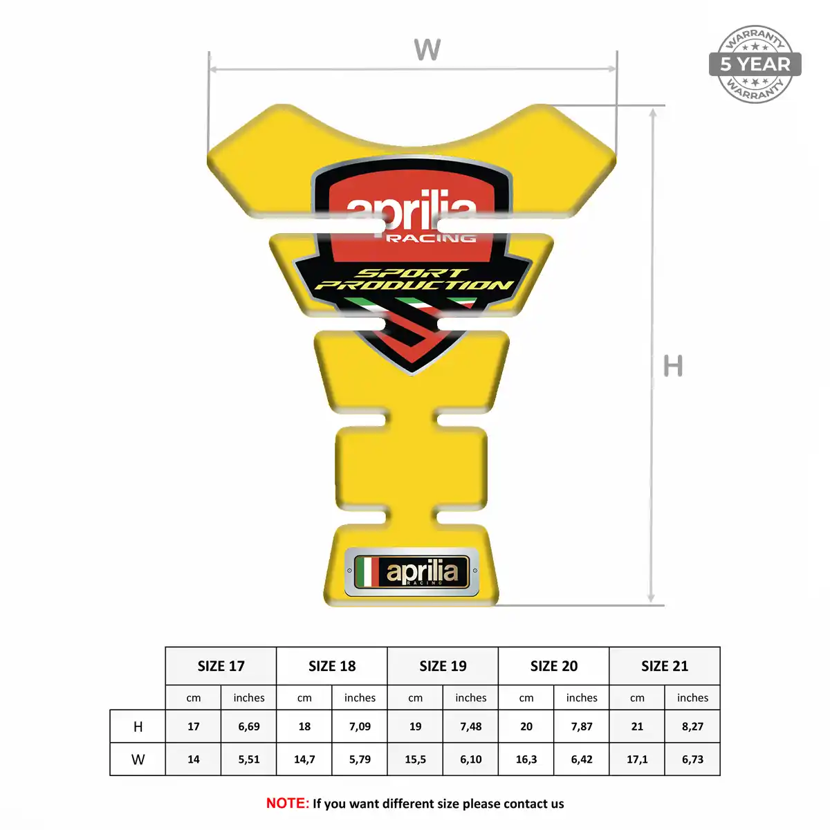 Aprilia Tank Guard Pads Motorcycle Exclusive Series