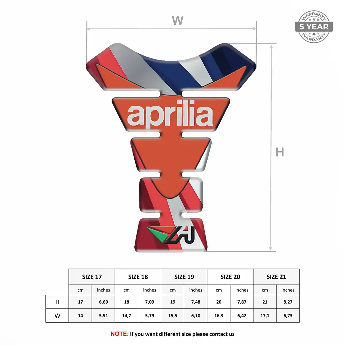 Aprilia Tank Guard Pads Motorcycle Noble Edition