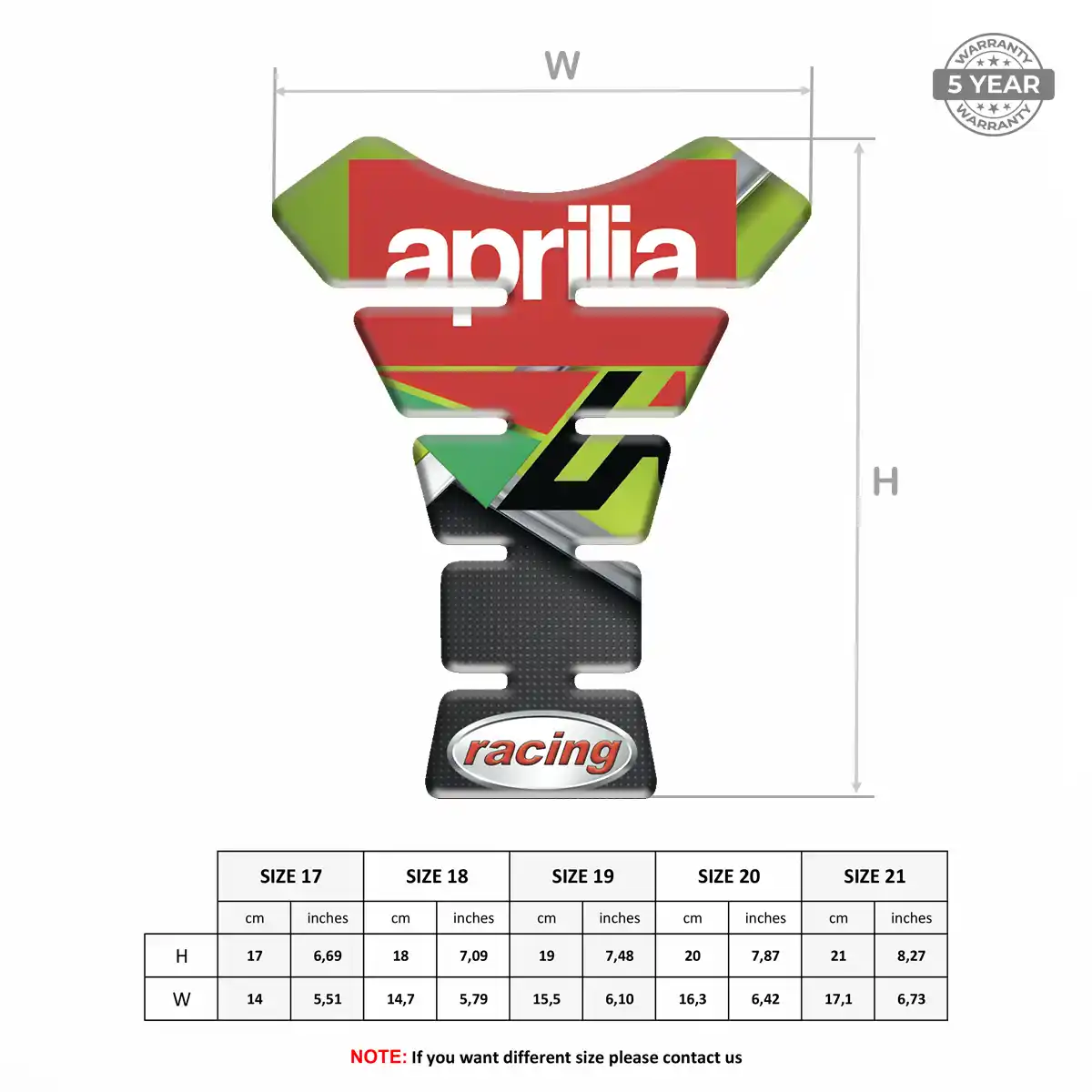 Aprilia Tank Guard Pads Motorcycle Prime Quality